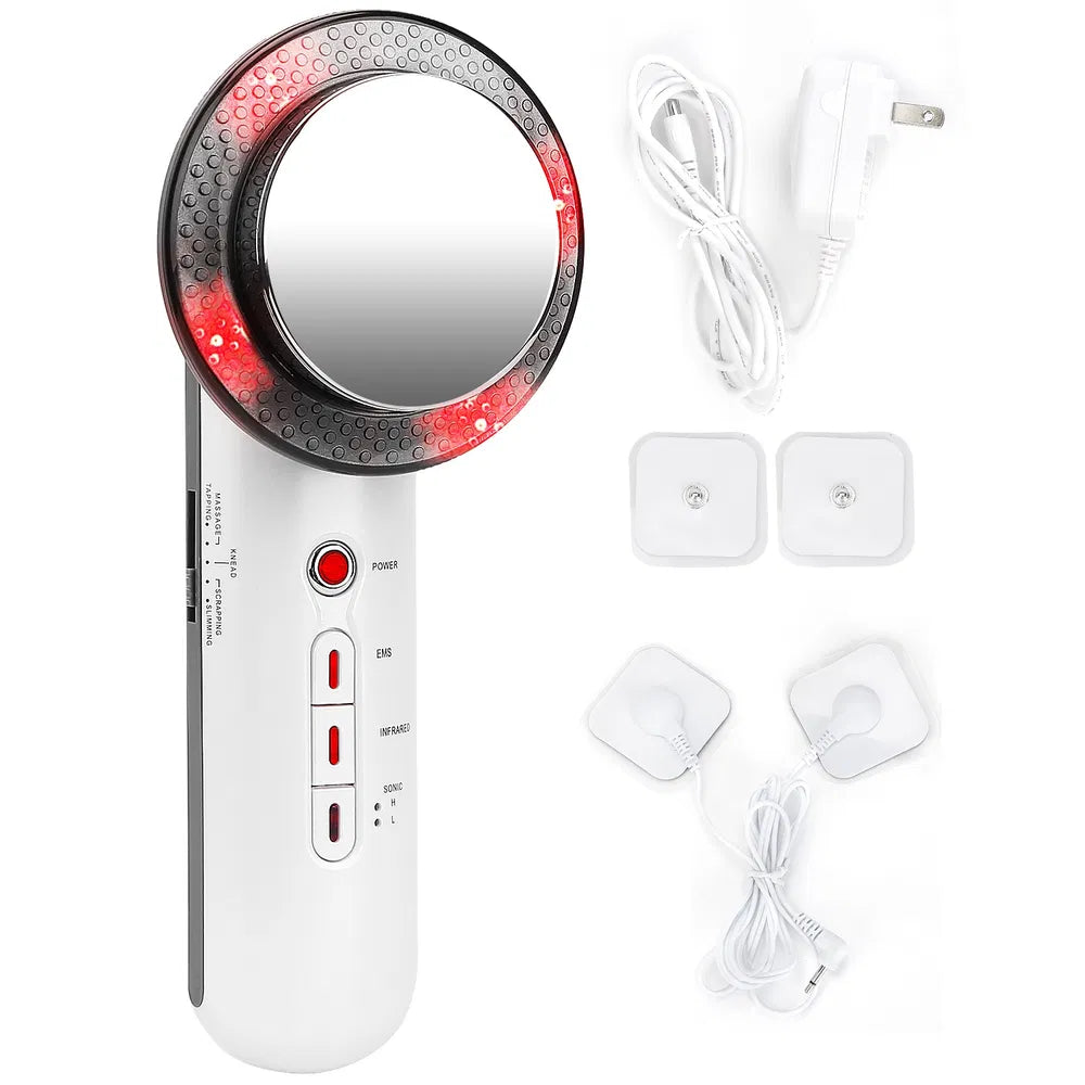 Ultrasonic Body Shaping Machine 3 In 1 Multifunctional EMS Infrared Massager Fat Remover For Belly Waist Leg Arm Skincare USPlug