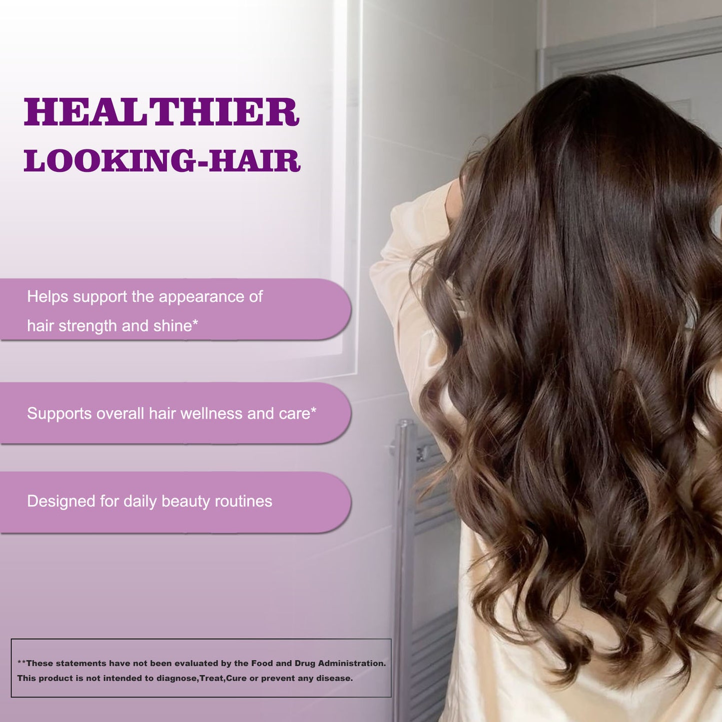 WINYEL Hair Growth Soft Chewables, Containing Hair Growth Vitamins For Men And Women, Biotin, To Help Create Thicker, Fuller, And Stronger Hair, Mixed Berries, 60 Soft Chewables.